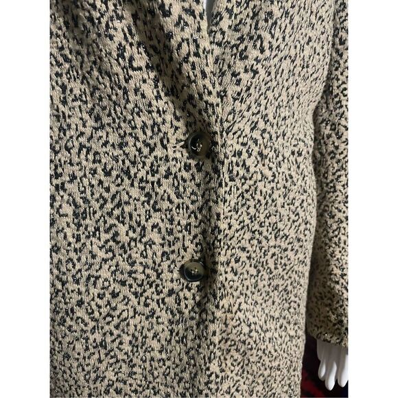Anthropologie Cartonnier Rowan Leopard Jacket Size S Trench Coat Shimmer Sparkle - Picture 10 of 16